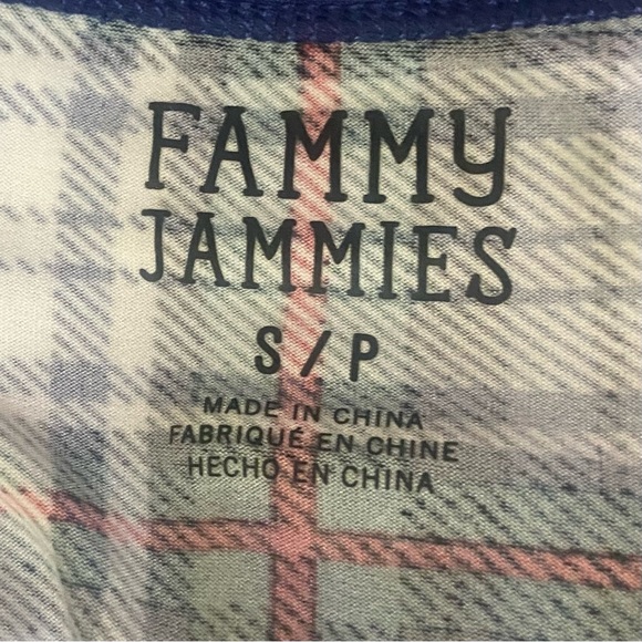 Fammy Jammies women holiday plaid knit long sleeves pajama dress. Size S/P. NWT. - Picture 7 of 7